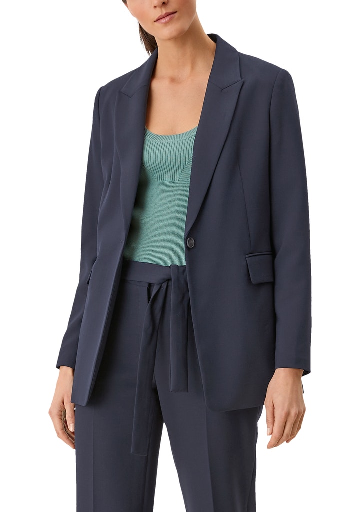 Blazer langarm, DARK NAVY