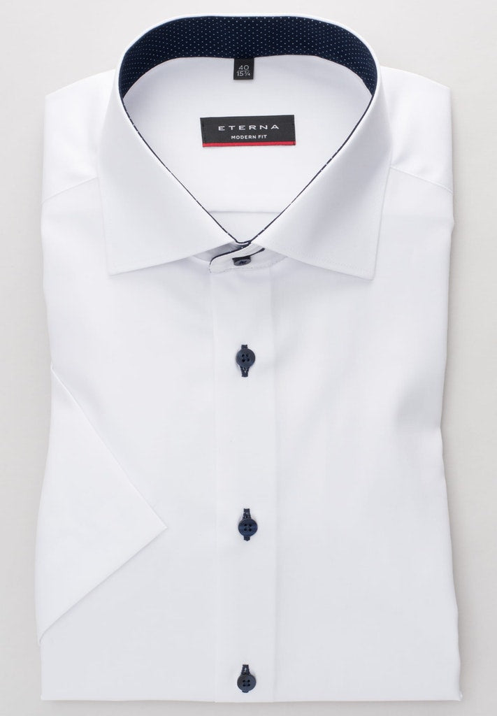 ETERNA KURZARM HEMD MODERN FIT PINPOINT