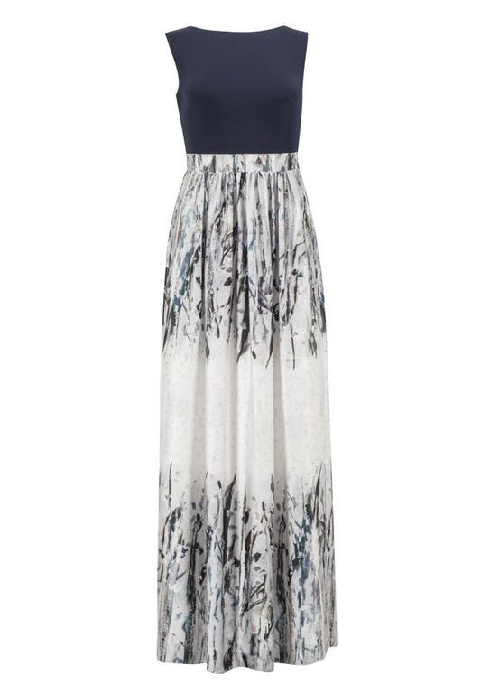Abendkleid aus Materialmix