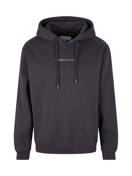 hoody with print, coal grey