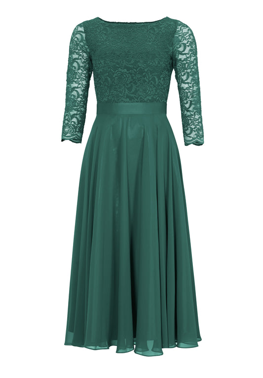 Cocktailkleid aus Spitze und Chiffon