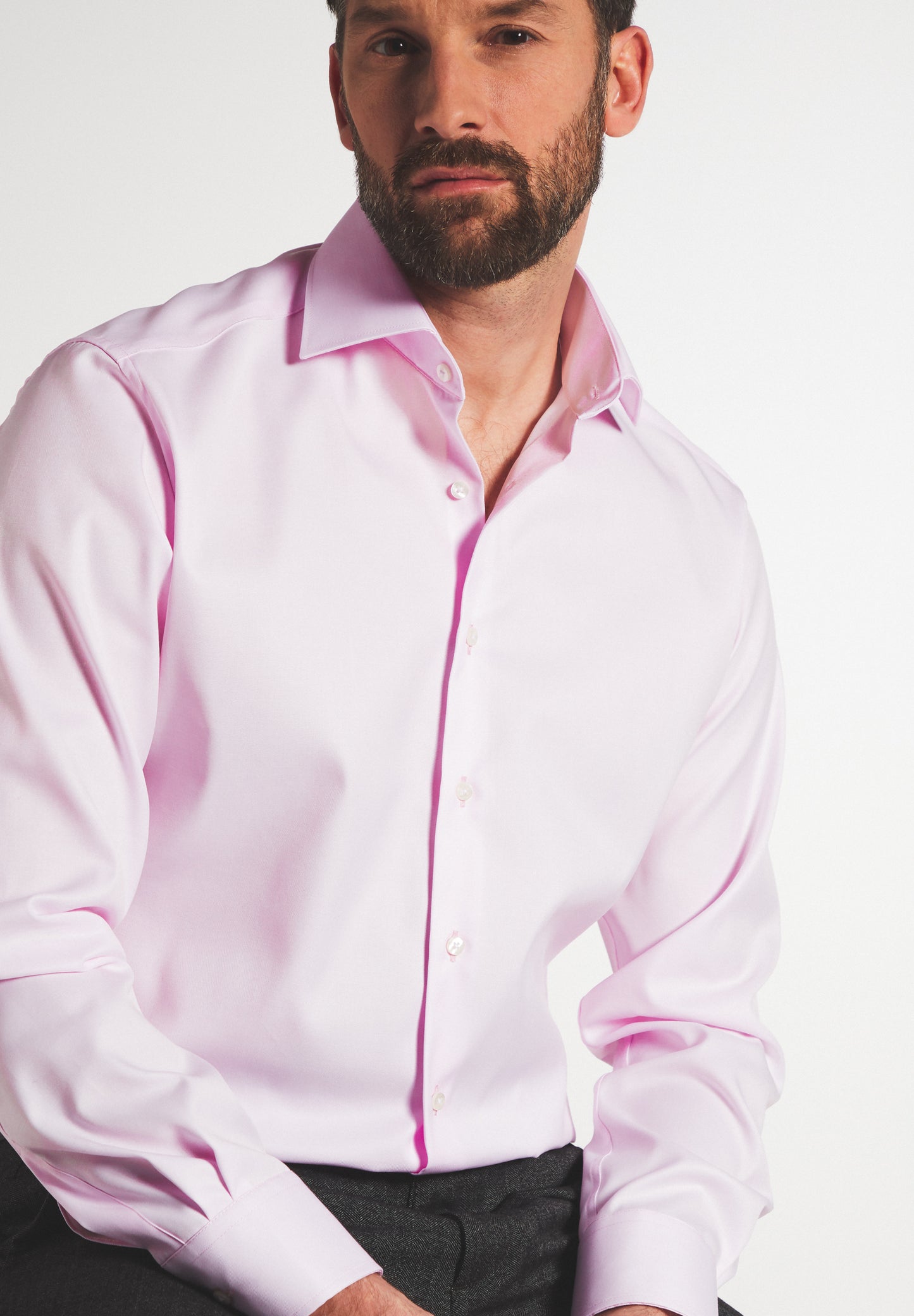 ETERNA LANGARM HEMD MODERN FIT COVER SHIRT TWILL