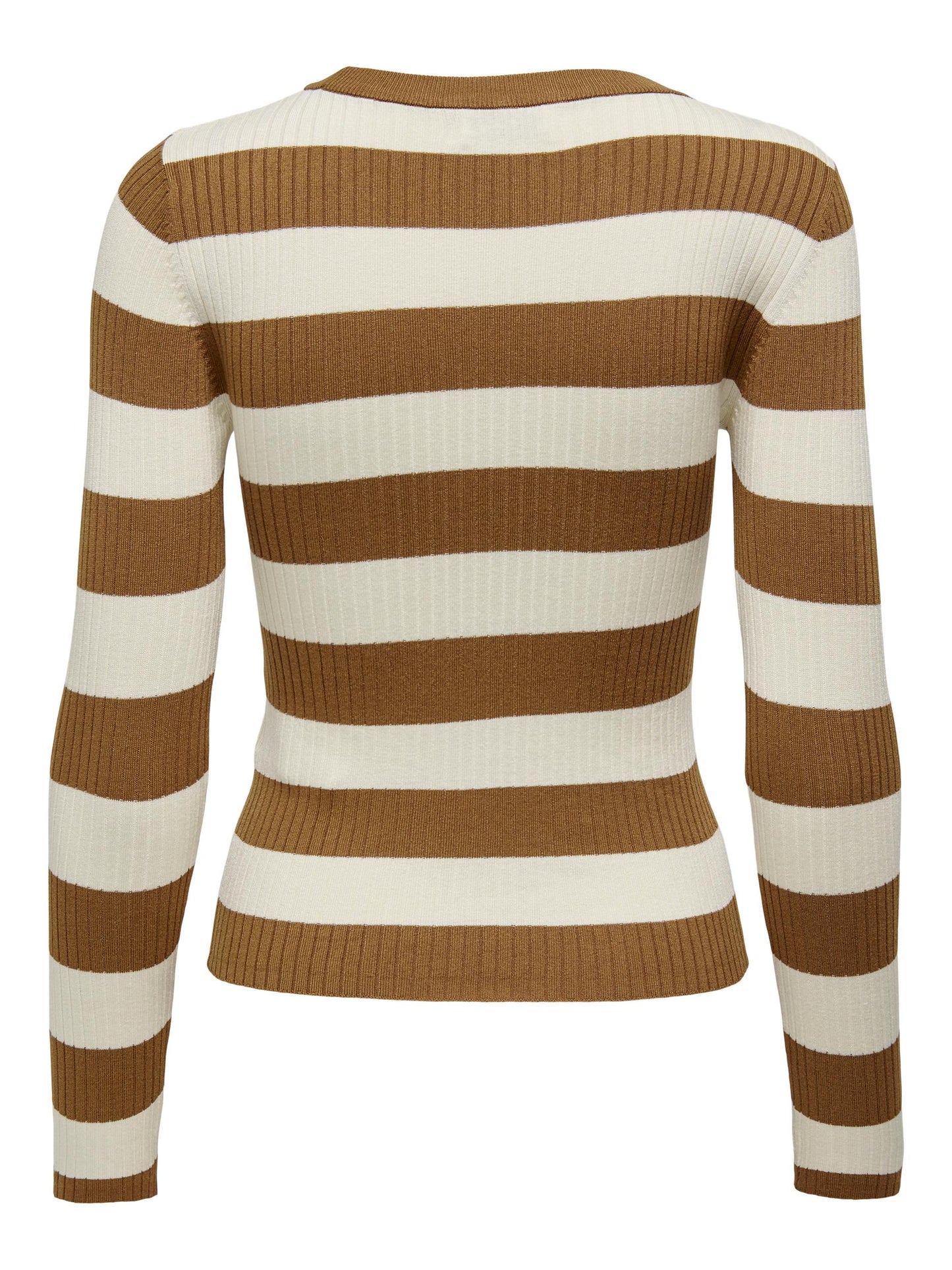JDYPLUM L/S O-NECK STRIPE PULLOVER KNT
