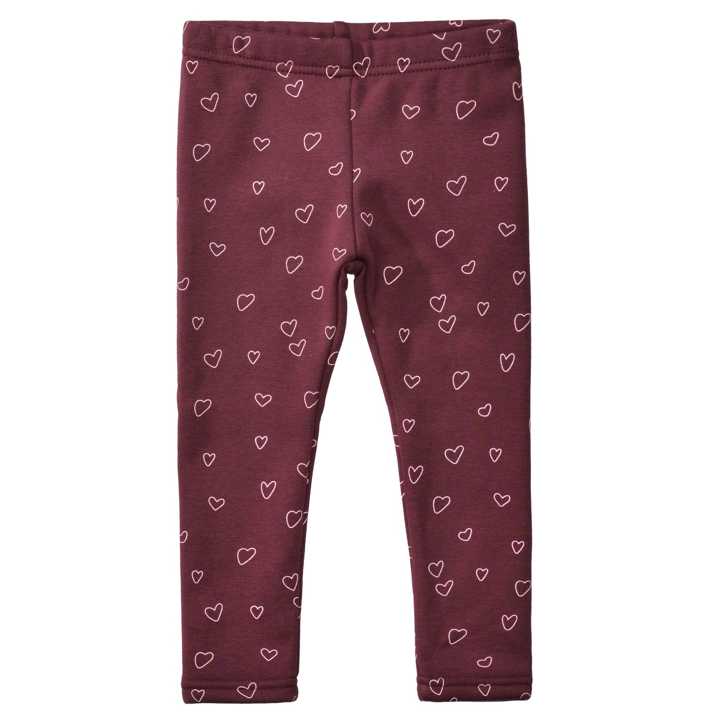 Thermoleggings mit Allover-Herzen-Print