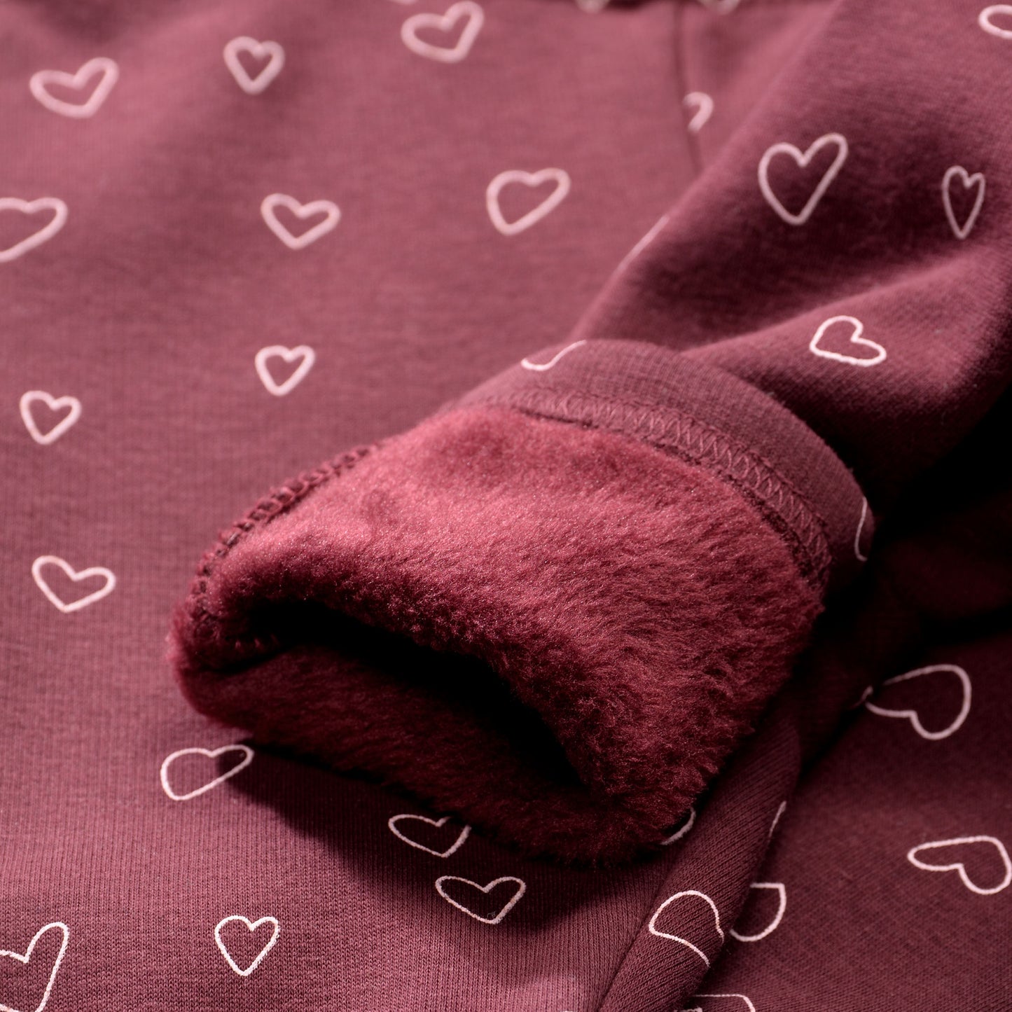Thermoleggings mit Allover-Herzen-Print