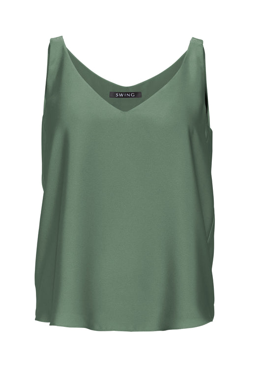 Top aus nachhaltigem Satinchiffon