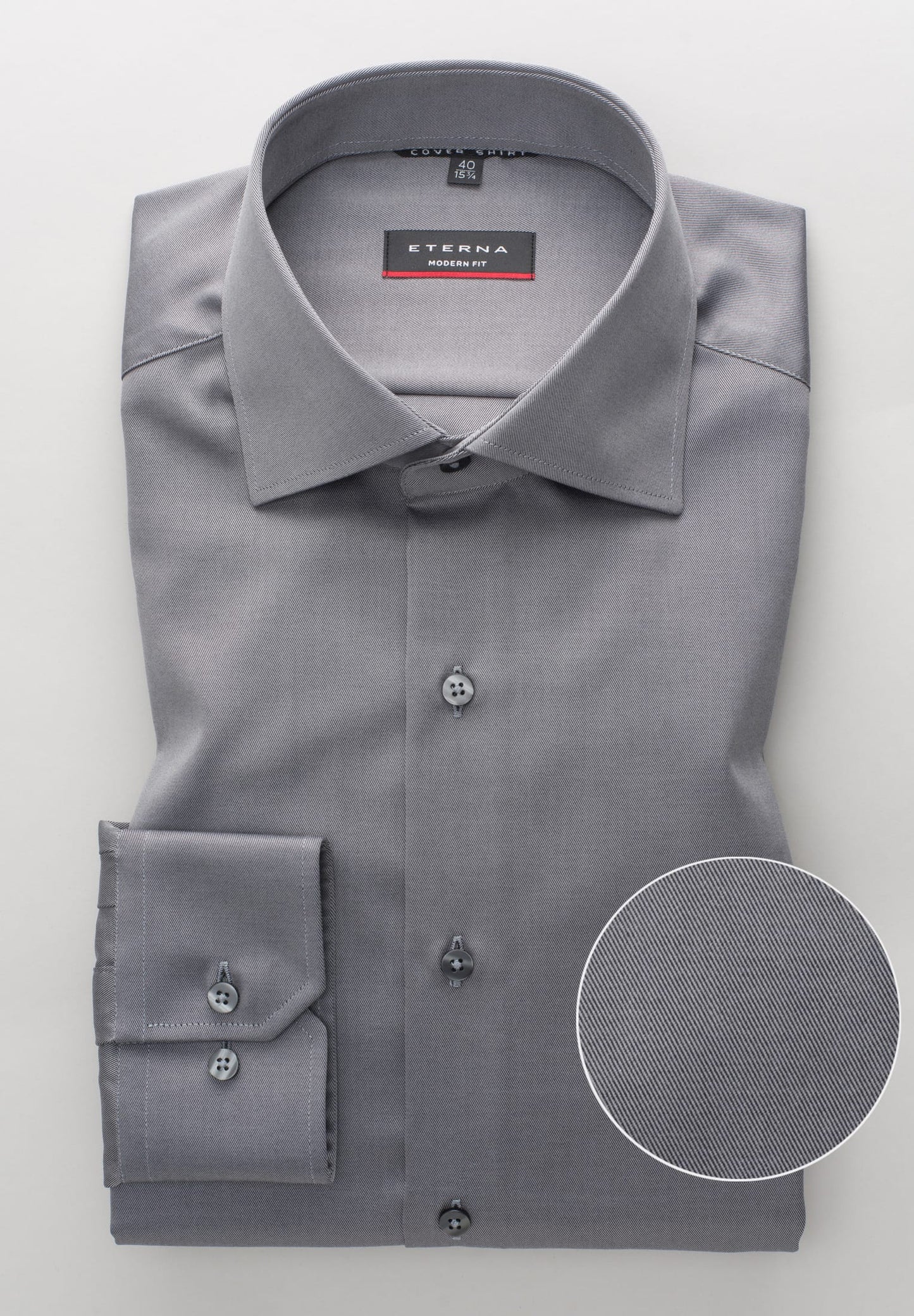 ETERNA LANGARM HEMD MODERN FIT COVER SHIRT TWILL