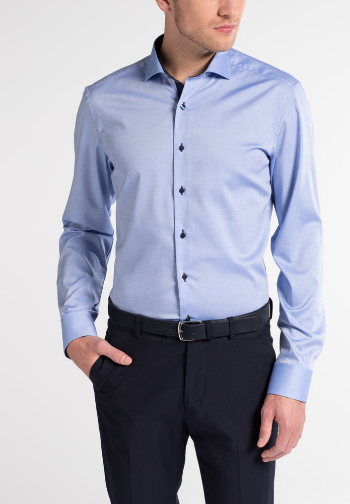 ETERNA LANGARM HEMD SLIM FIT PINPOINT