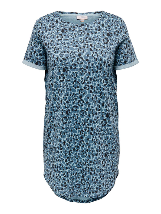 CARKAYLEE SS BLK DRESS AOP JRS