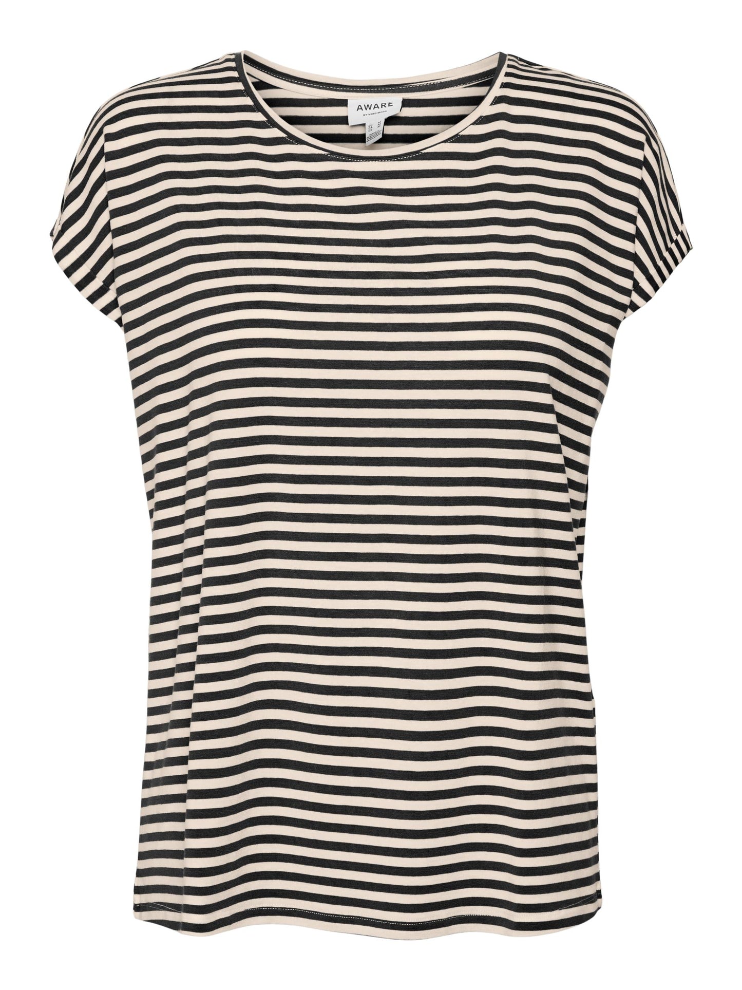 VMAVA PLAIN SS TOP STRIPE GA JRS  NOOS