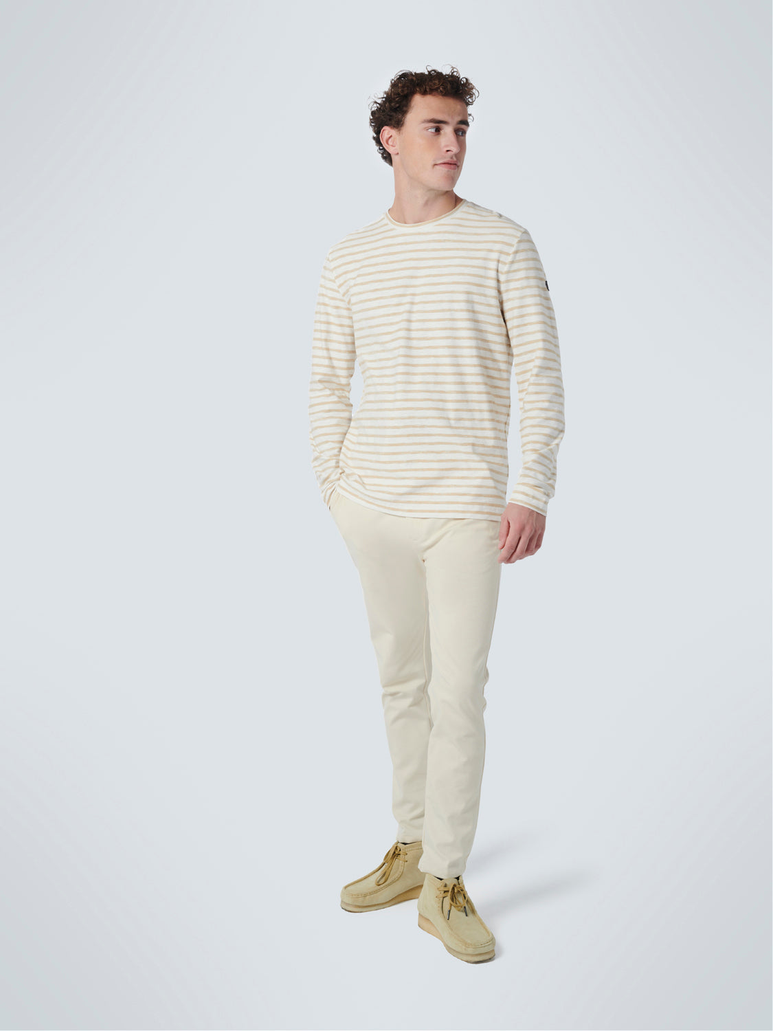 T-Shirt Long Sleeve Crewneck Stripes Responsible Choice