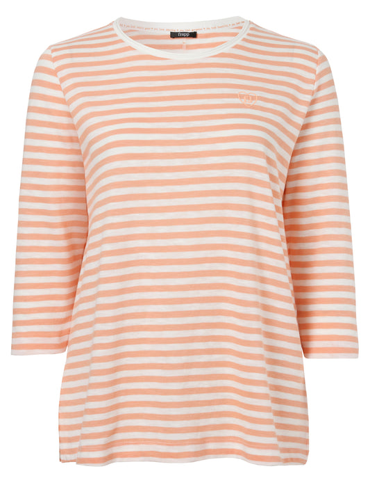 T-Shirt Rundhals 3/4 Arm Ringel