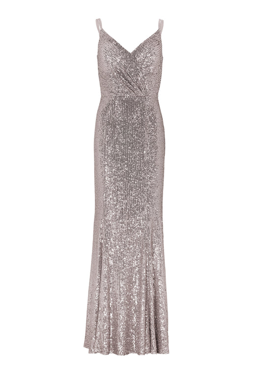 Abendkleid aus elastischer Paillette