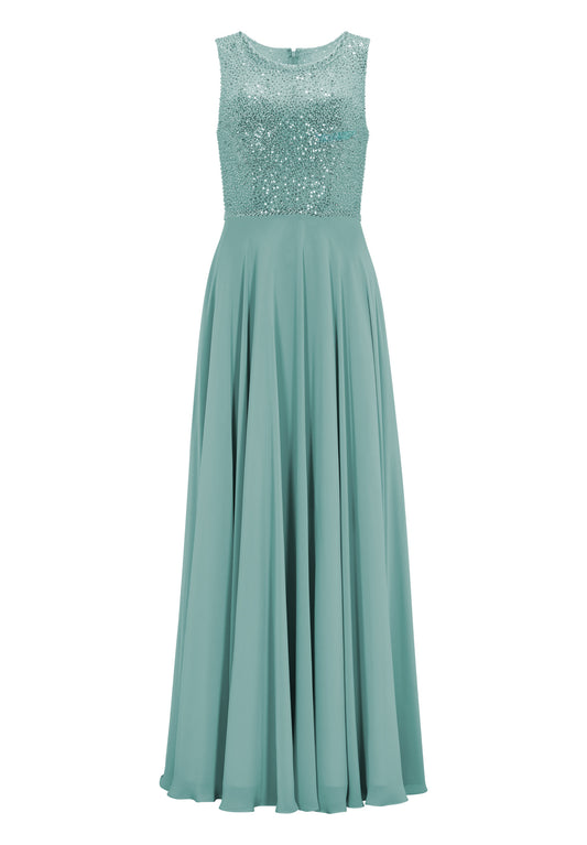 Abendkleid aus Materialmix