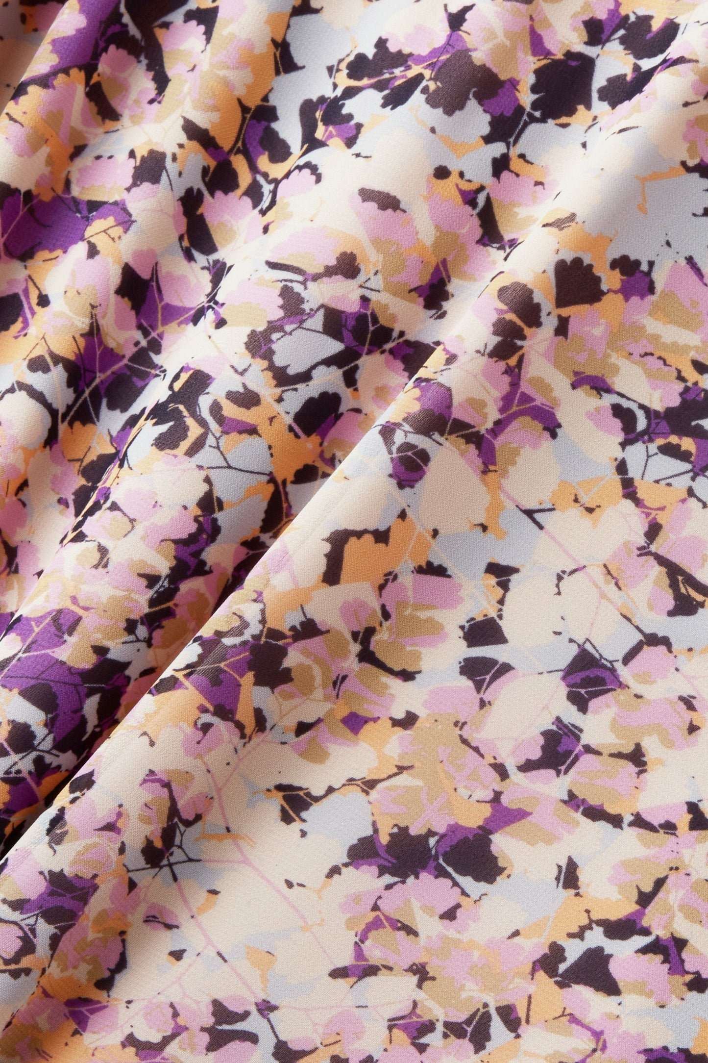 Florales Top aus Crêpe-Chiffon