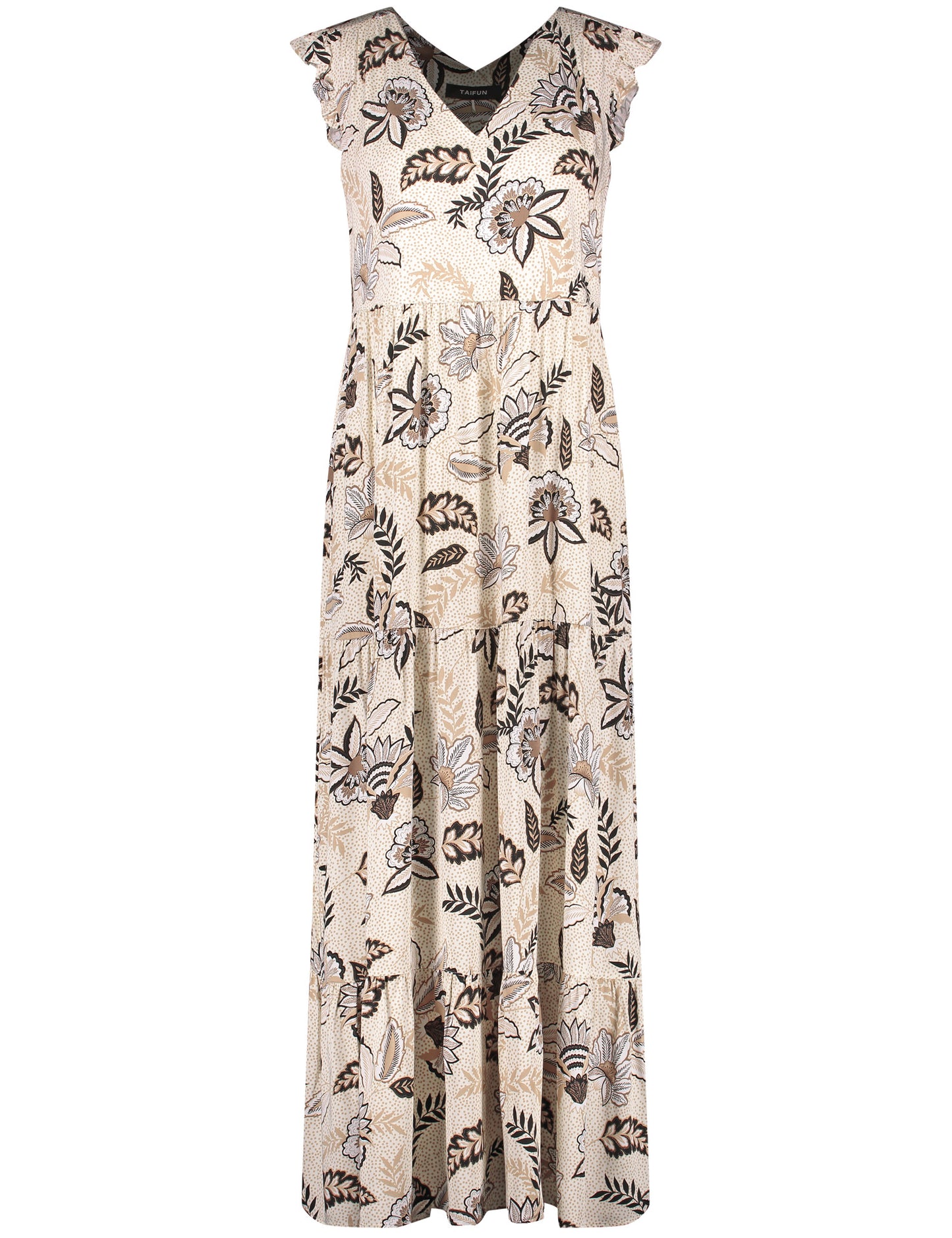 Langes Sommerkleid mit Blumen-Dessin