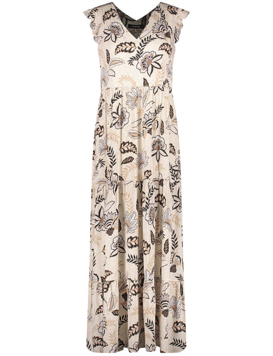 Langes Sommerkleid mit Blumen-Dessin