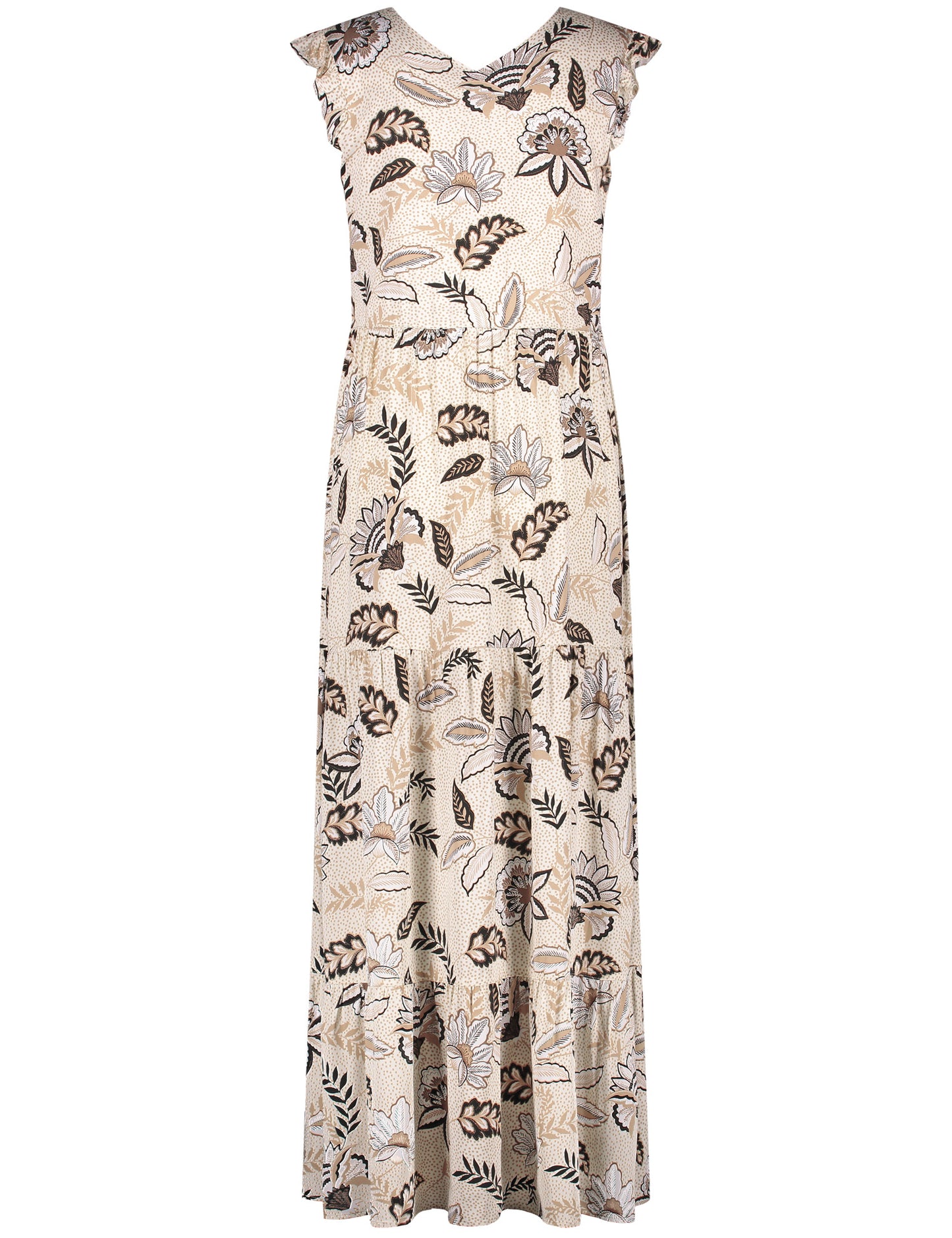 Langes Sommerkleid mit Blumen-Dessin