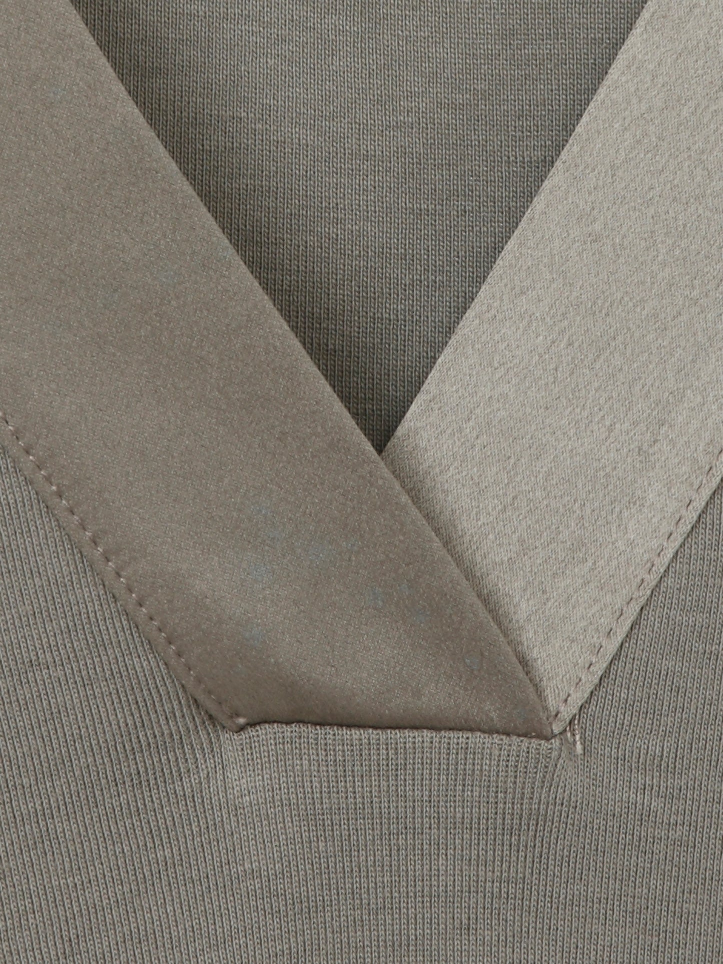 T-Shirt V-Ausschnitt 1/2 Arm Materialmix