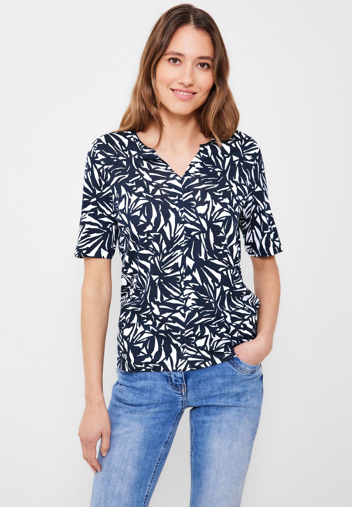 Tunikashirt mit Alloverprint