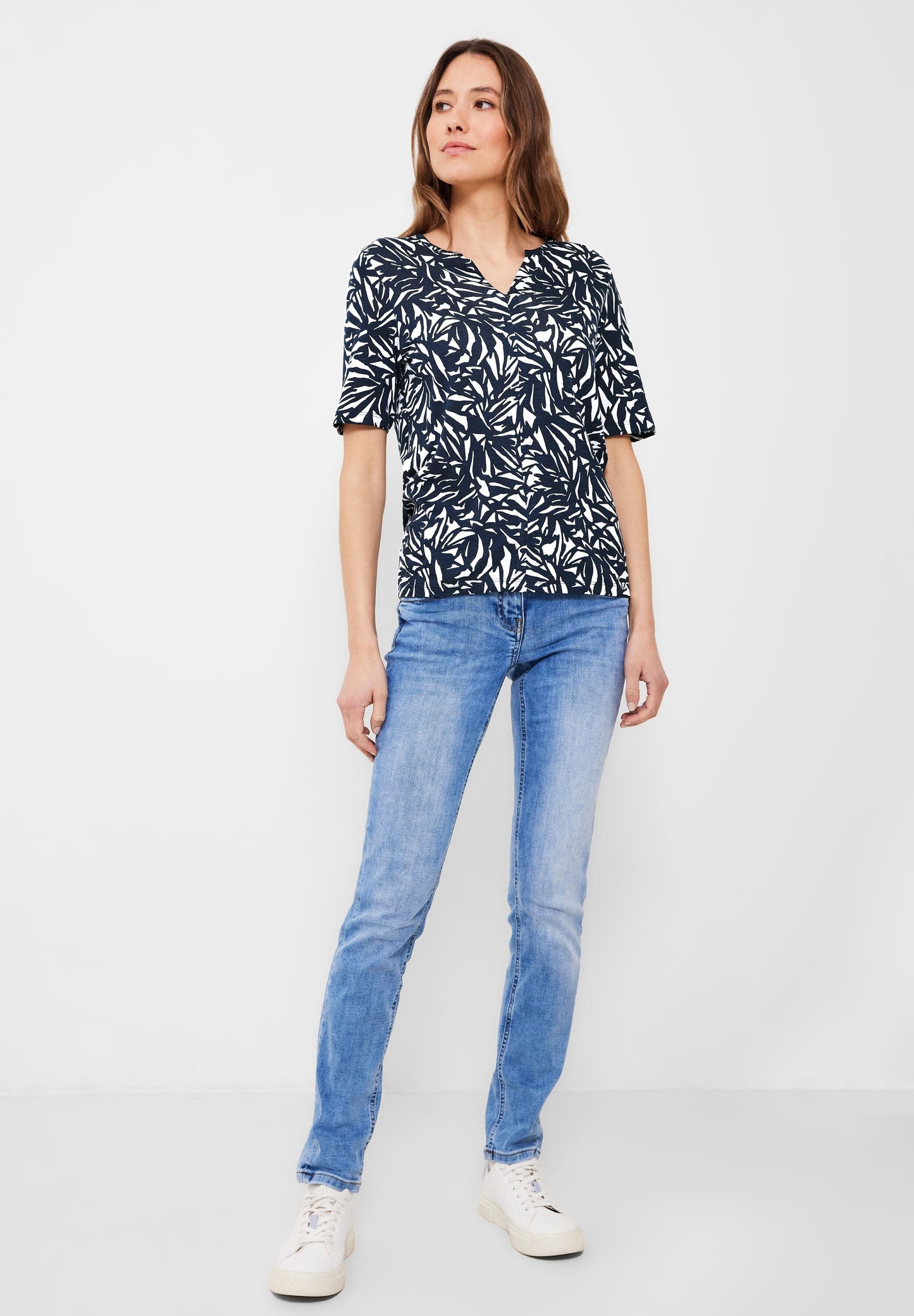Tunikashirt mit Alloverprint
