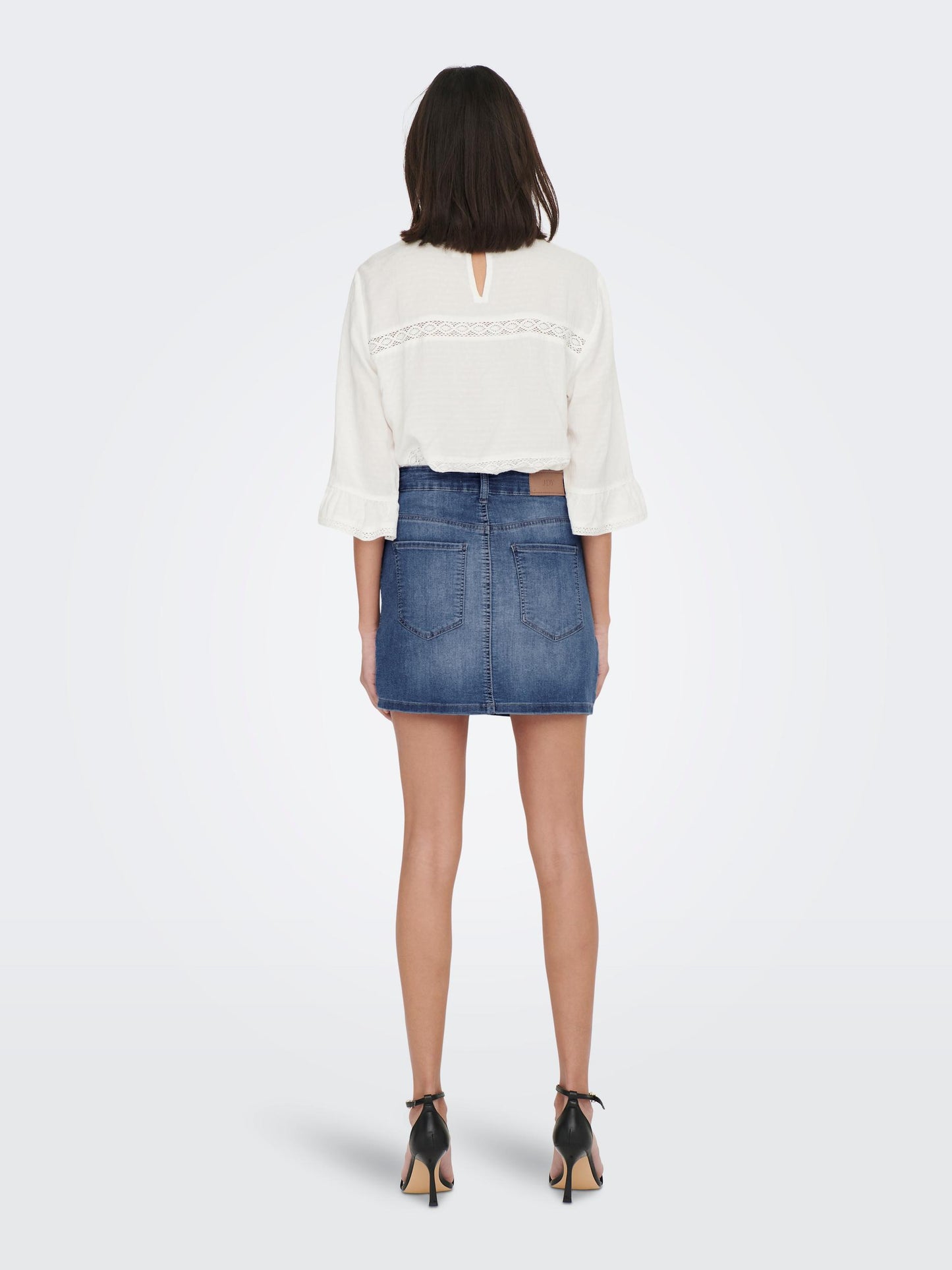 JDYMOLLY HW MINI SKIRT MIX DNM