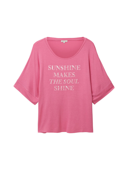 T-Shirt mit Textprint