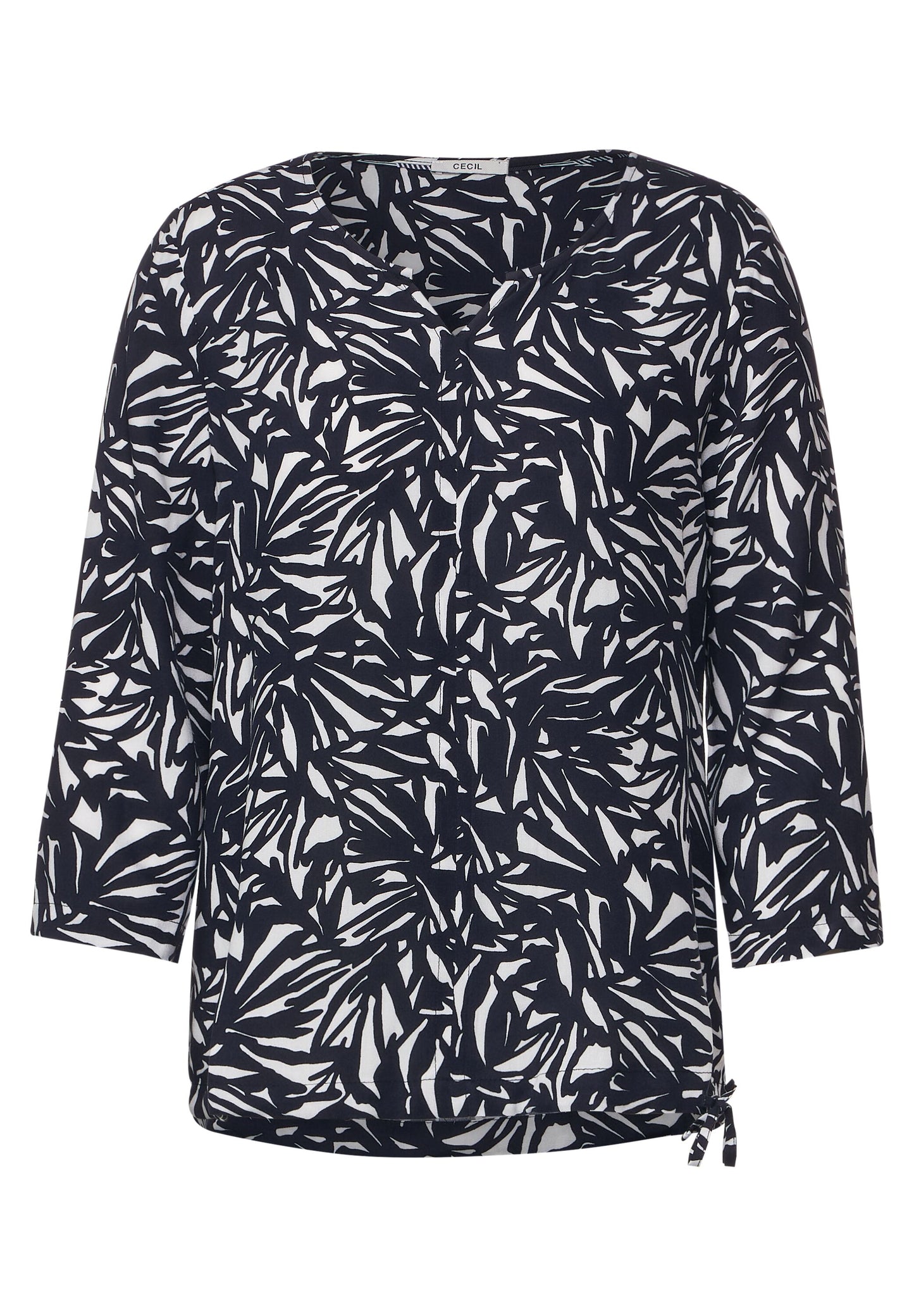 Print Bluse mit 3/4 Ärmel