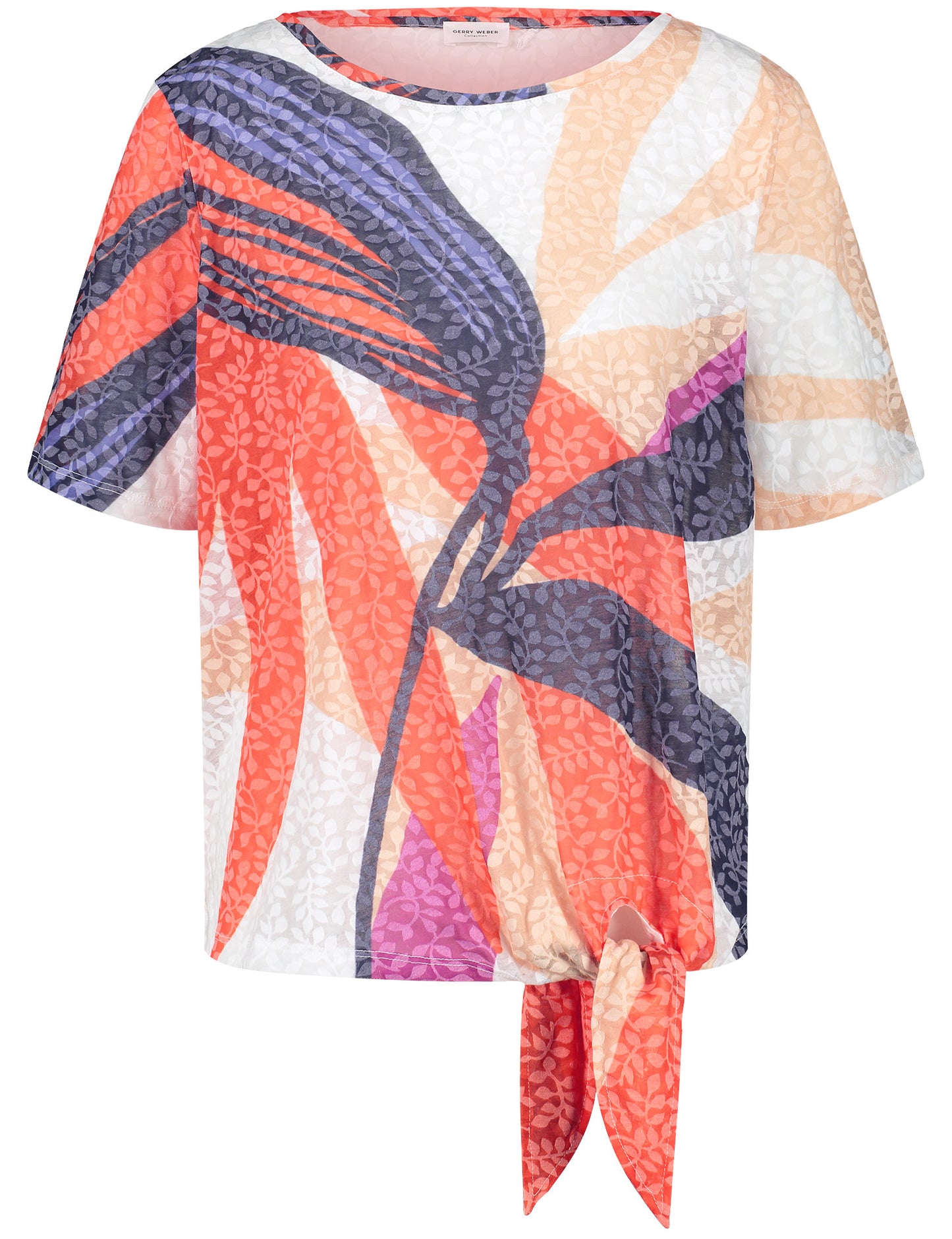 Kurzarmshirt mit Binde-Detail