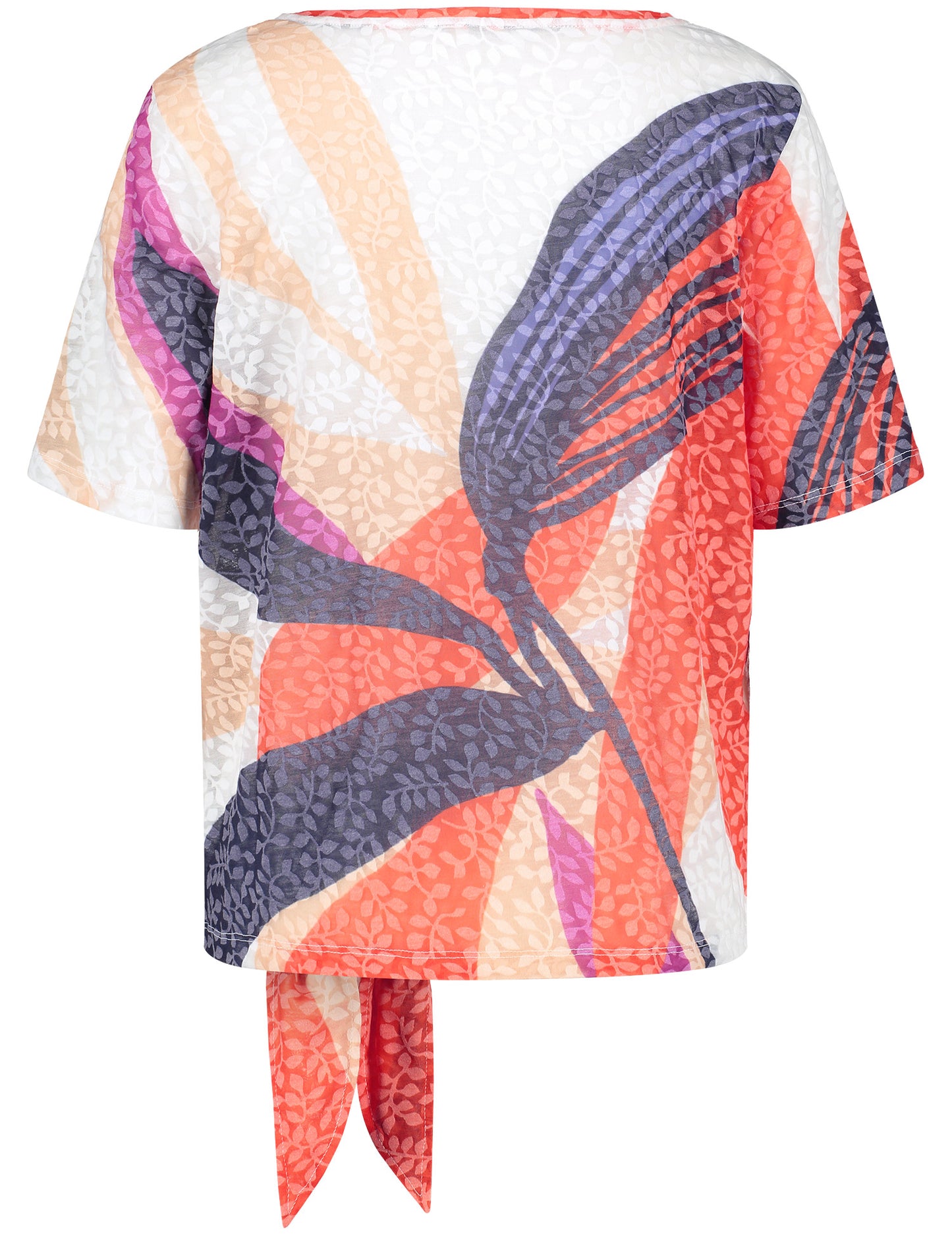 Kurzarmshirt mit Binde-Detail