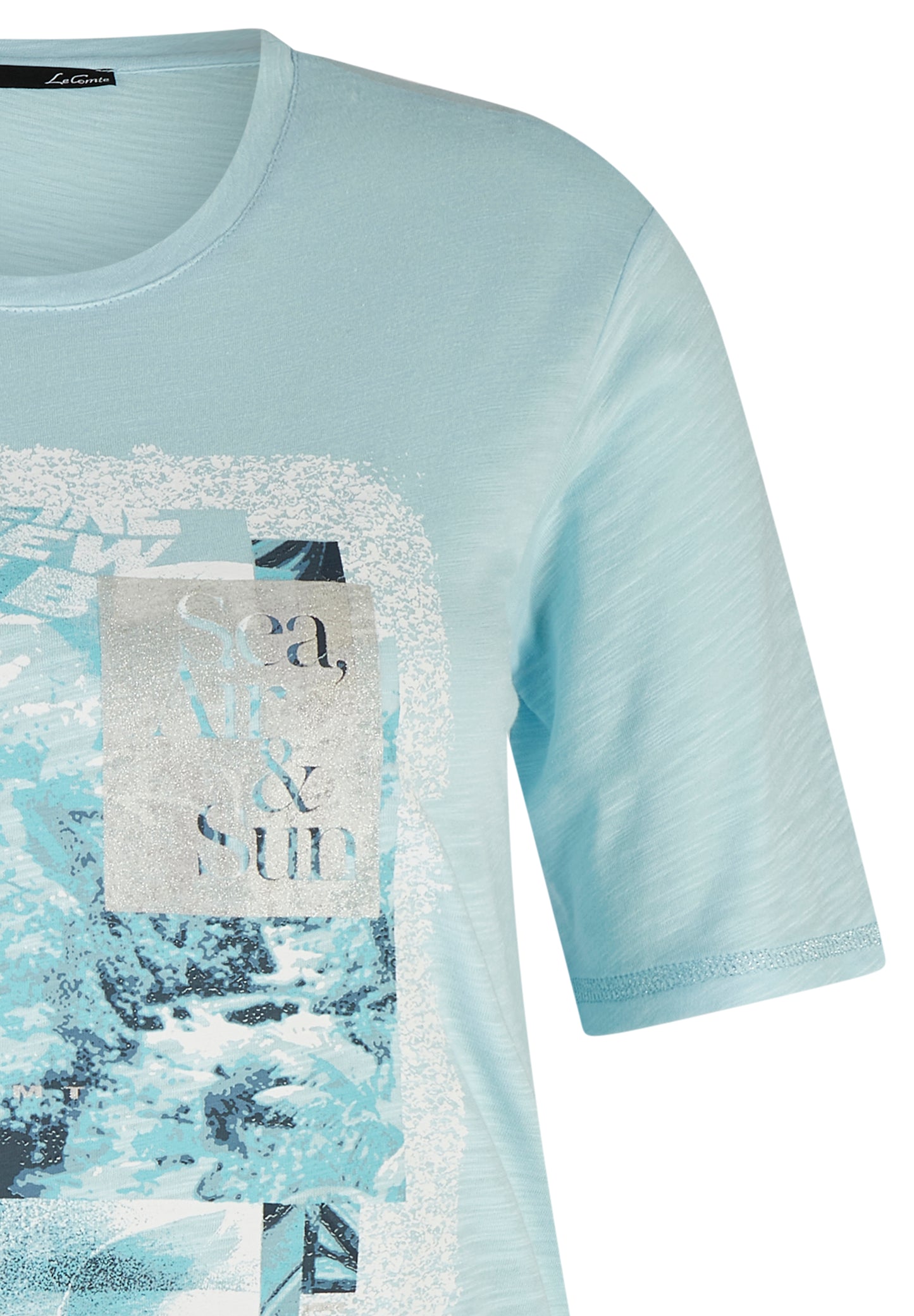 T-Shirt, Pastellblau