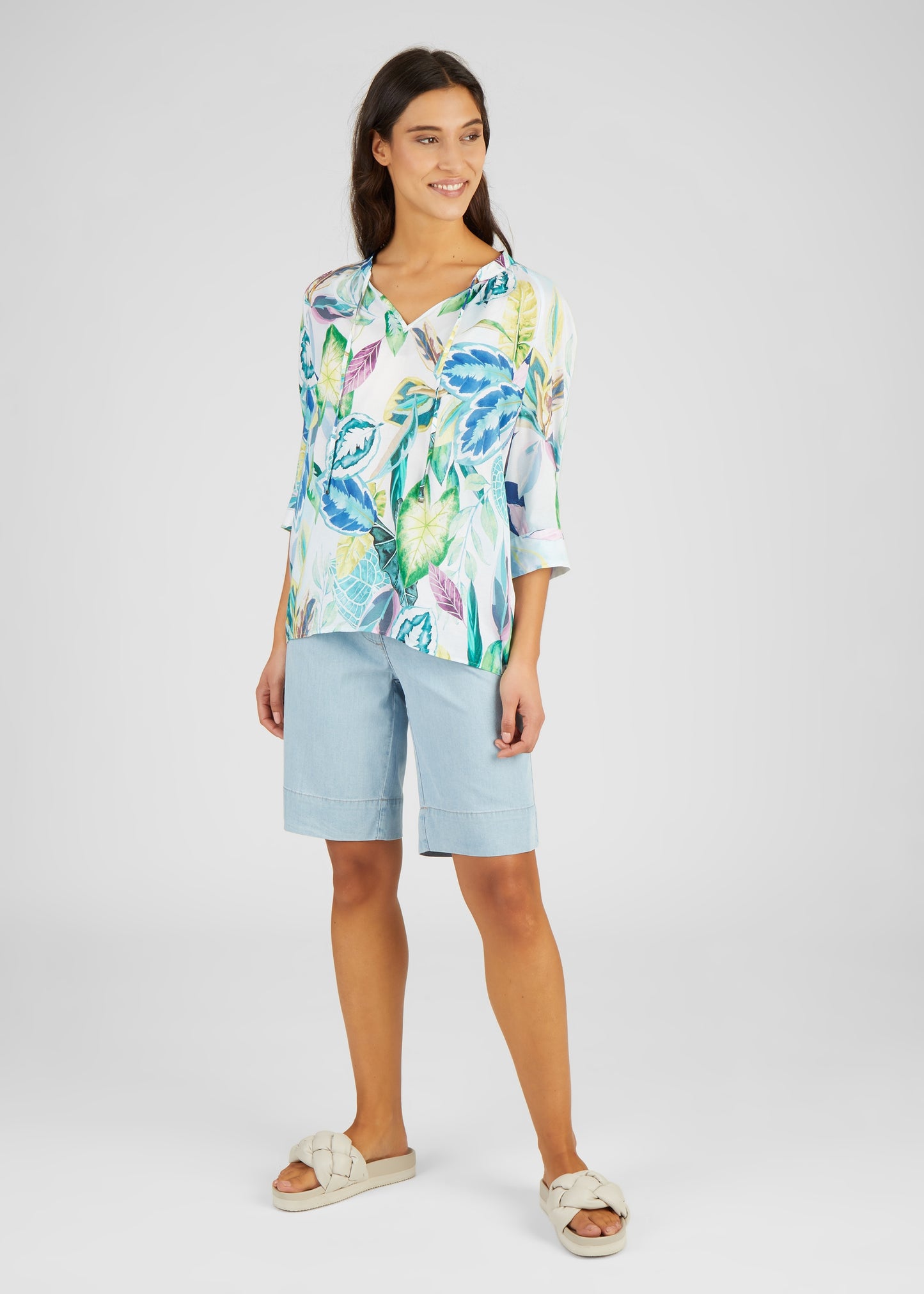 Bluse, Pastellblau