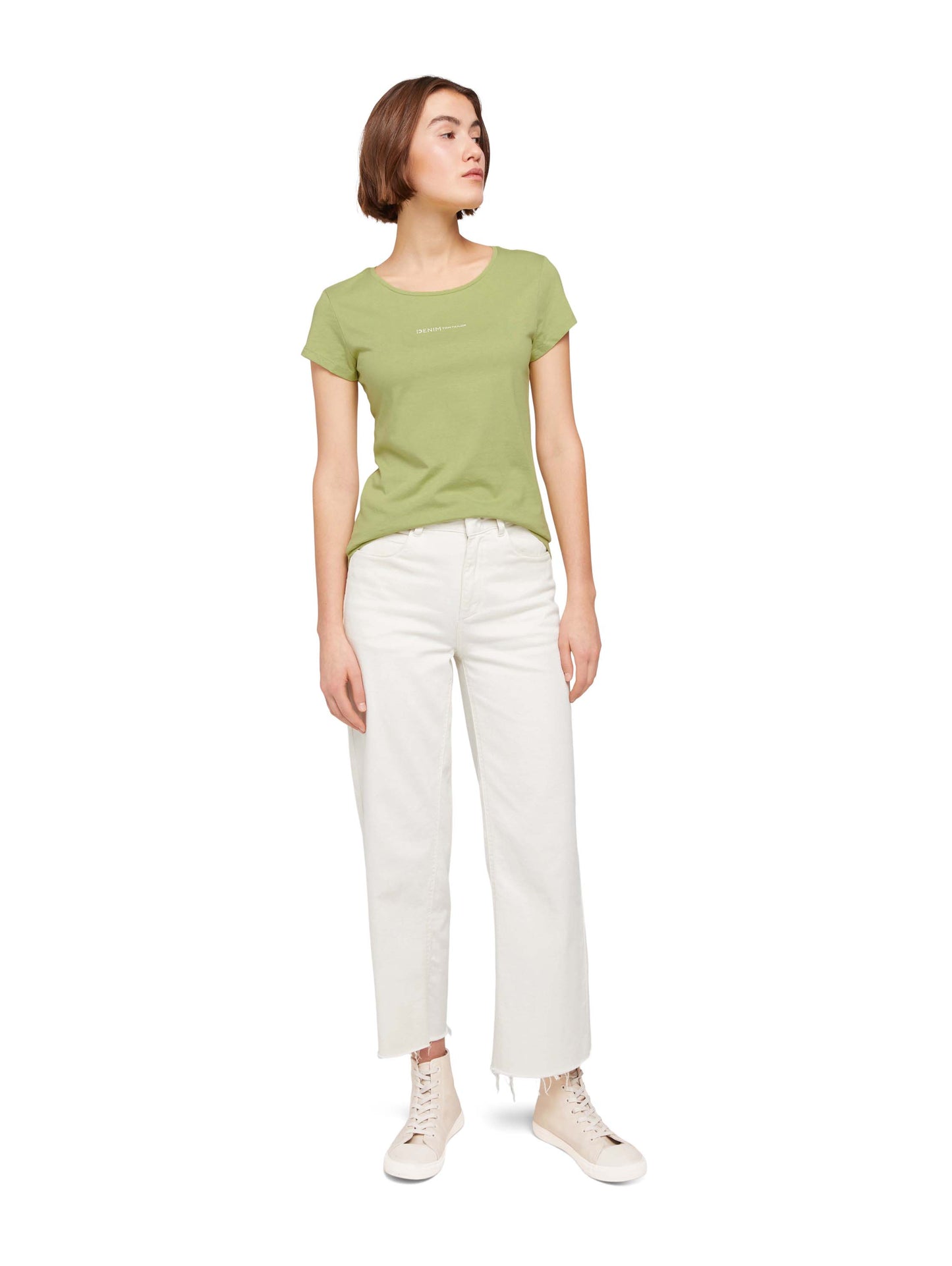 Slim Fit T- Shirt mit Logo Print