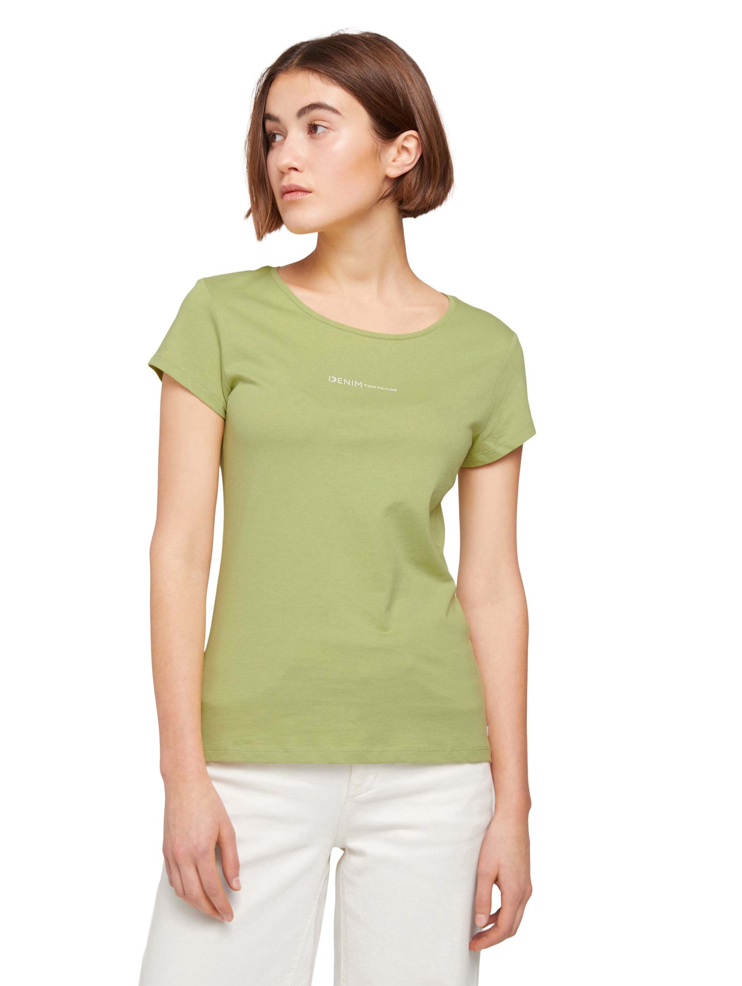 Slim Fit T- Shirt mit Logo Print