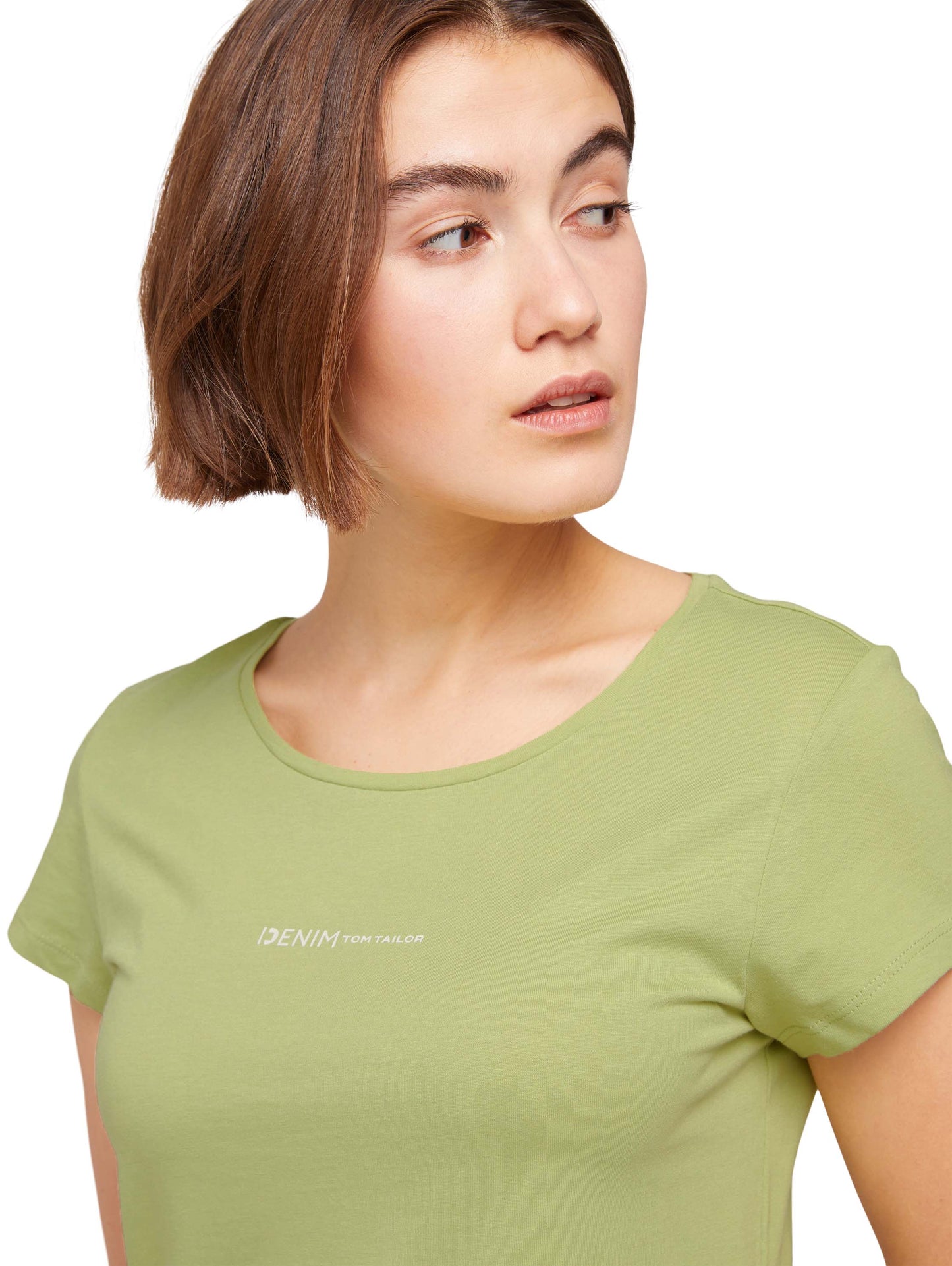 Slim Fit T- Shirt mit Logo Print