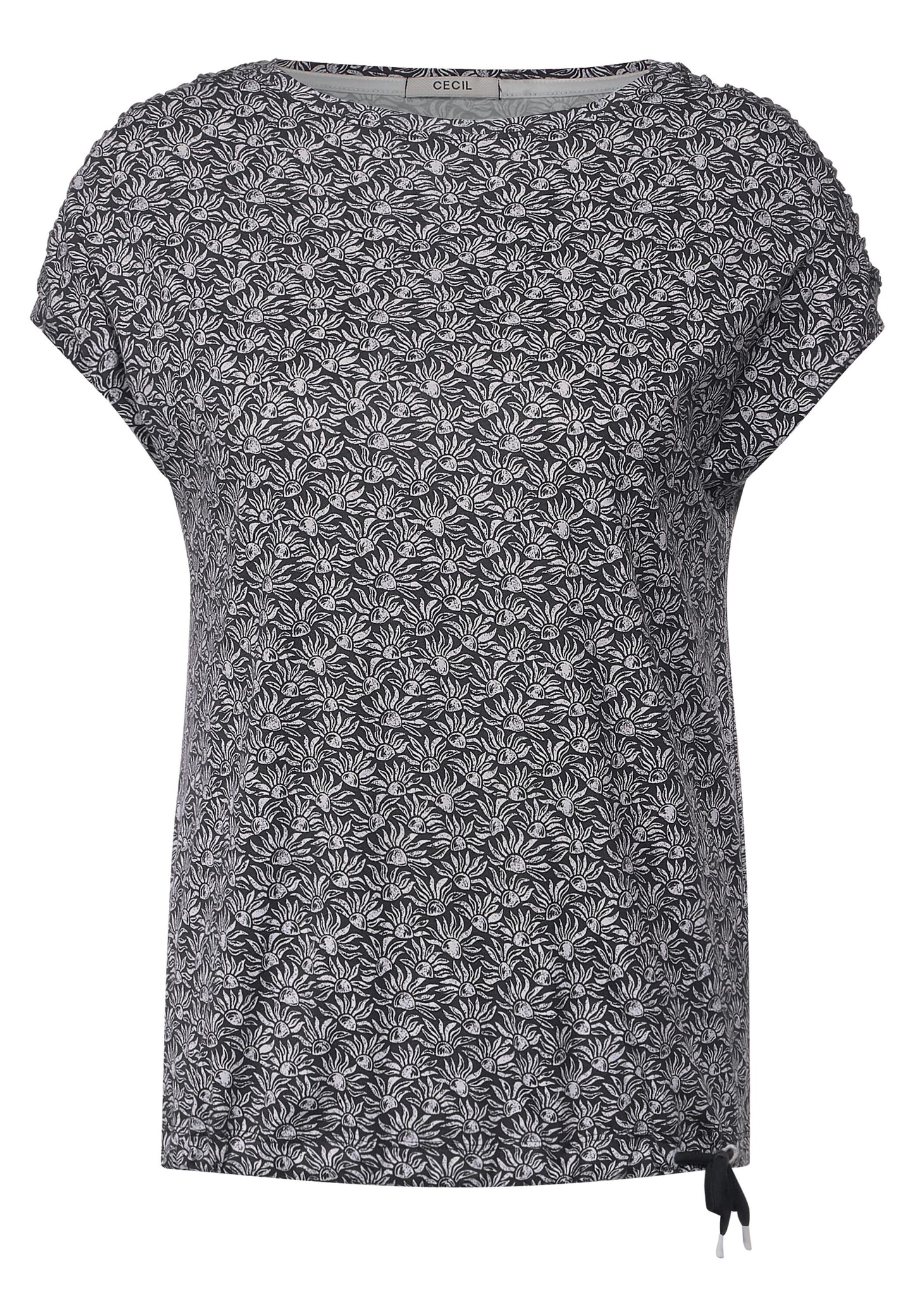 T-Shirt mit Smok Schultern