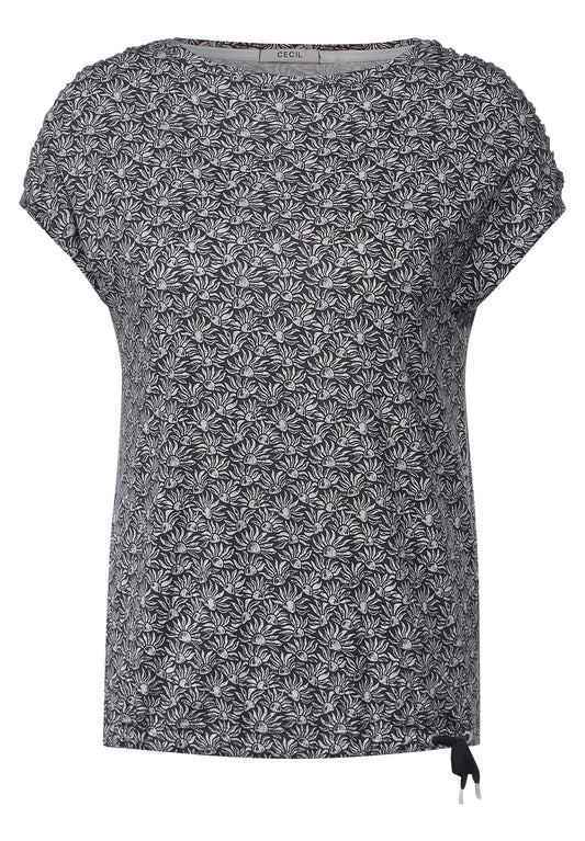 T-Shirt mit Smok Schultern