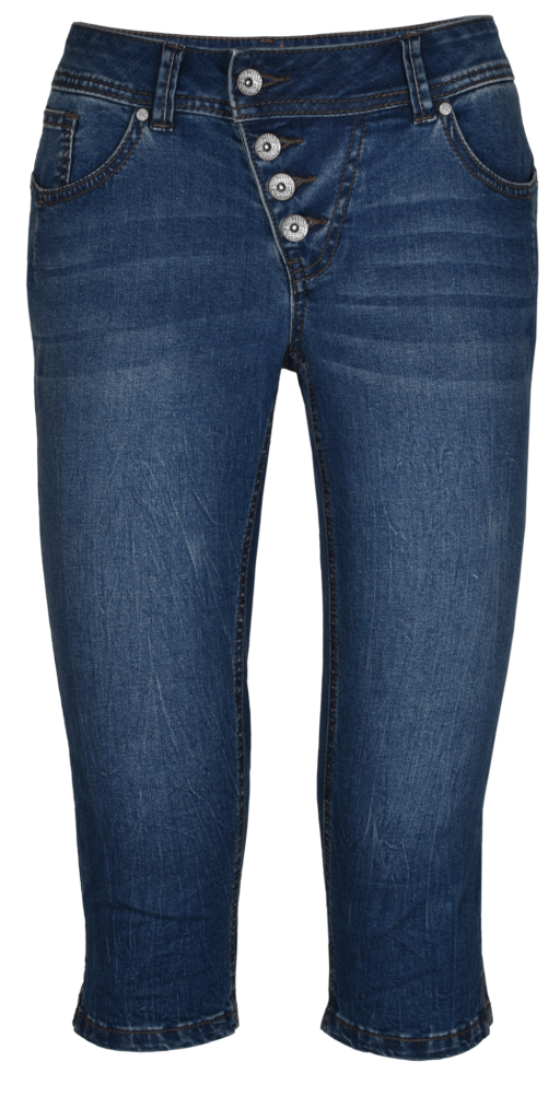 Malibu-Capri stretch denim, light stone