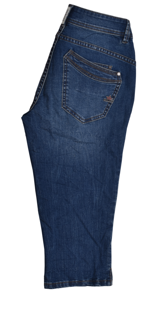 Malibu-Capri stretch denim, light stone