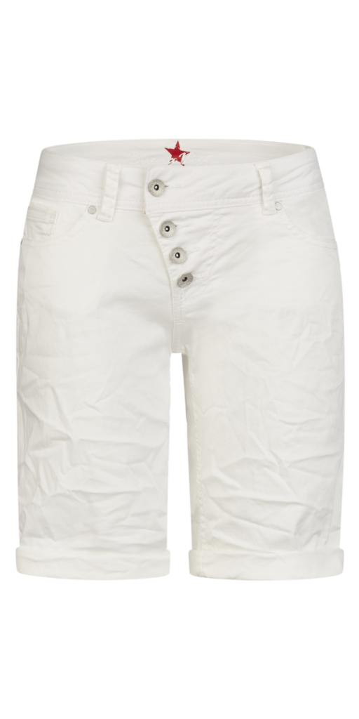 Malibu-Short stretch twill, natural ecru