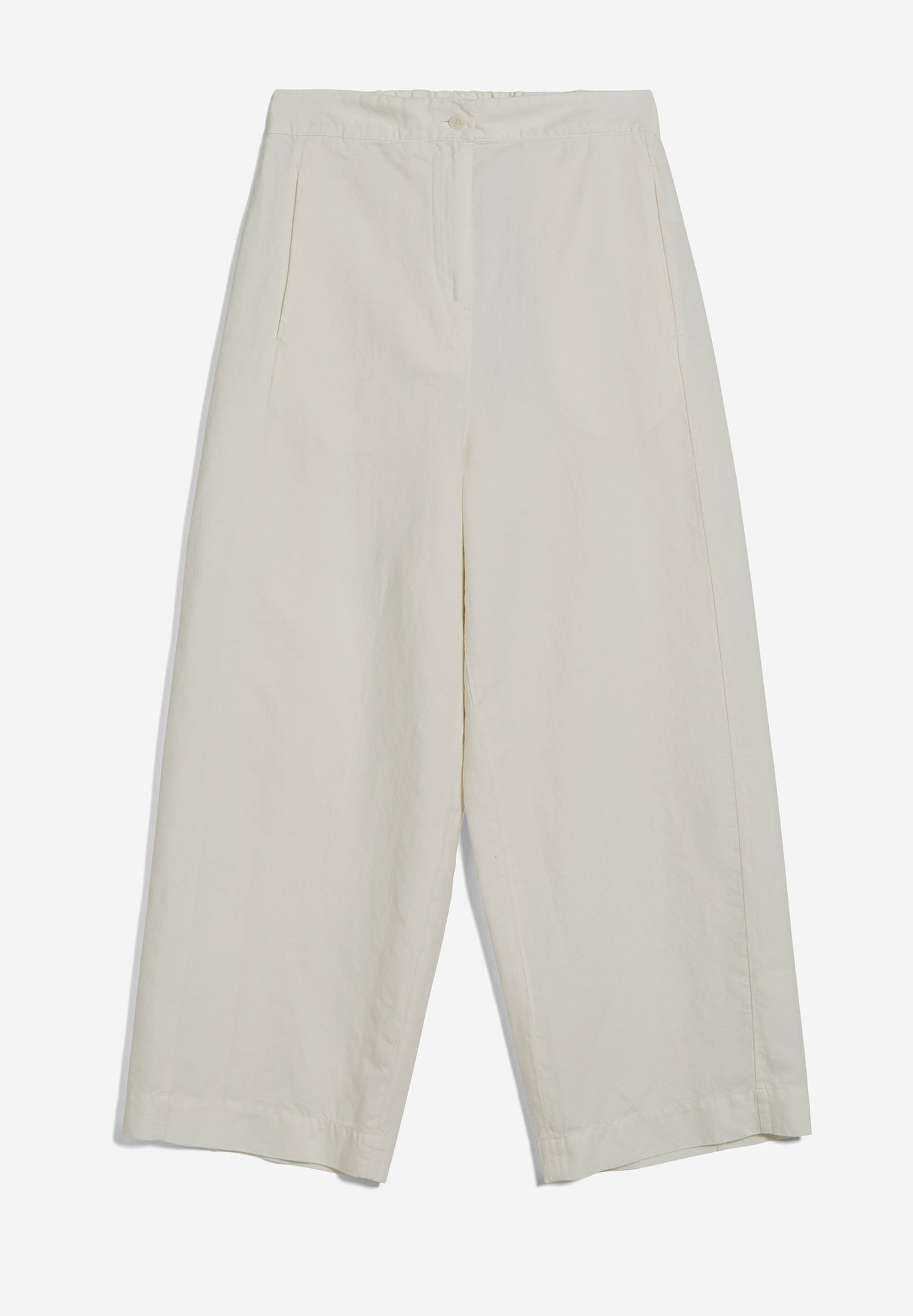 CARUNAA LINO Hose Stoffhose Solid, off white
