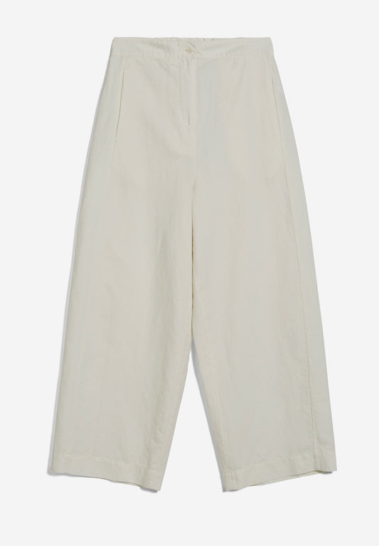 CARUNAA LINO Hose Stoffhose Solid, off white