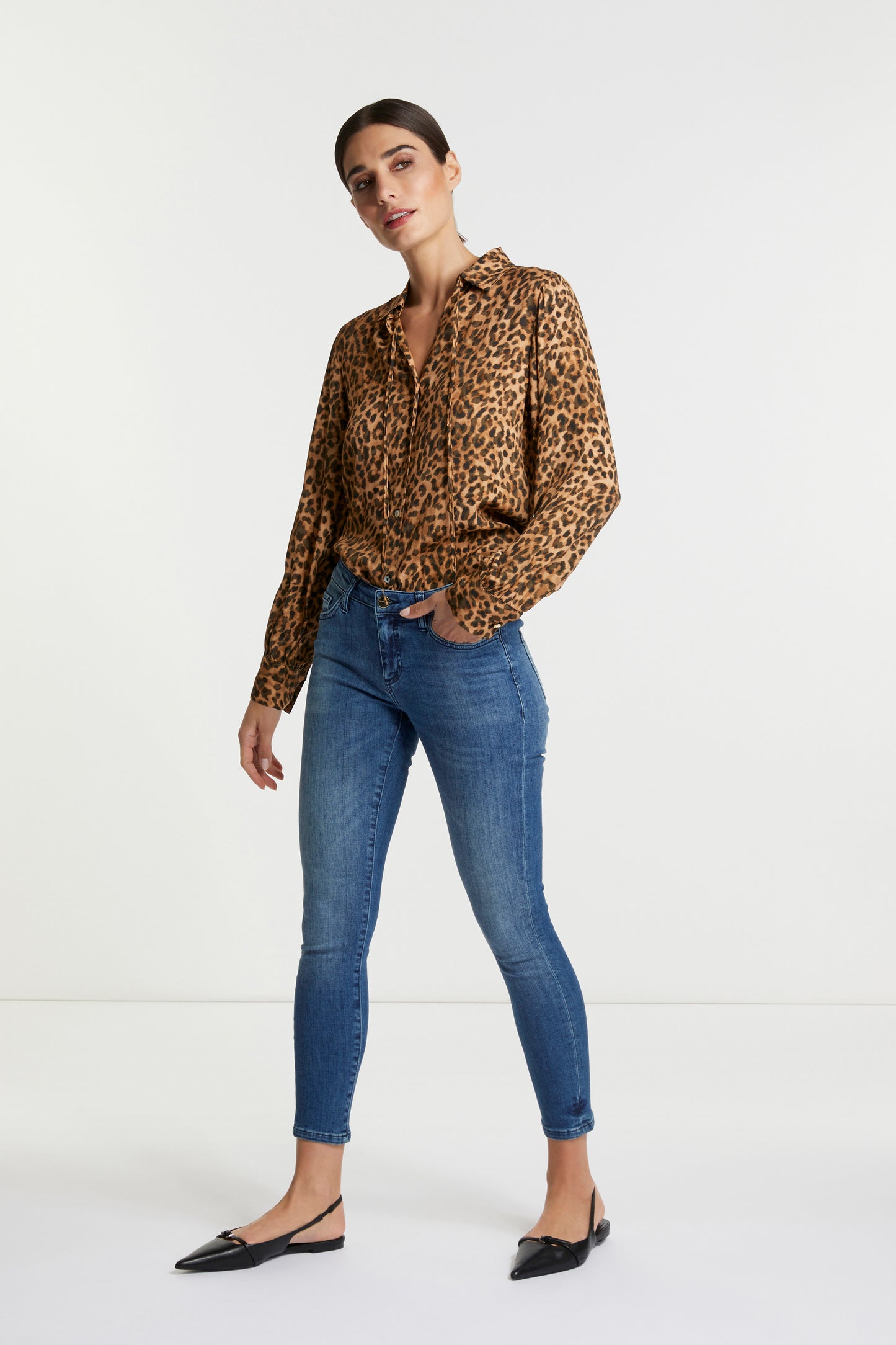 printed leo blouse Ecovero