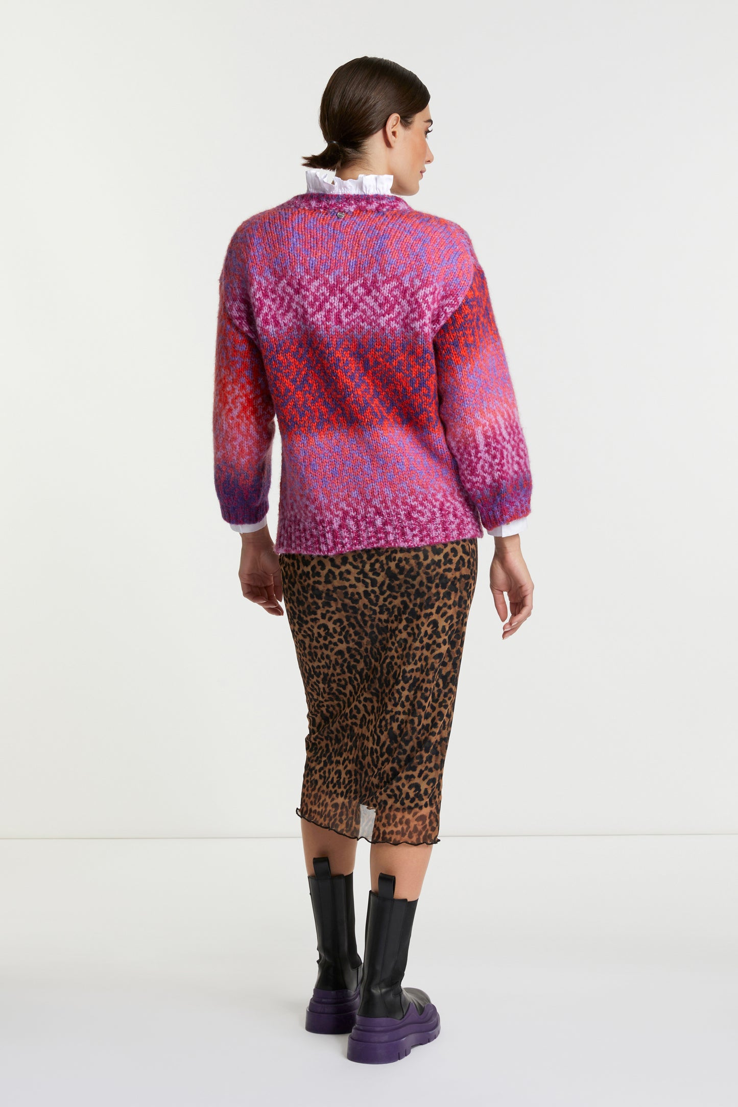 printed mesh skirt lettuce edges recycled