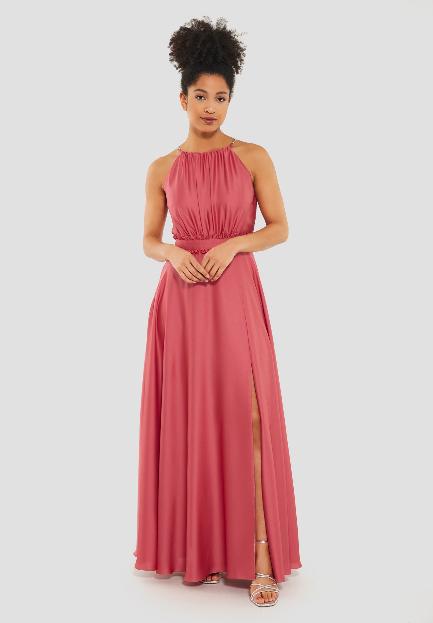Abendkleid aus nachhaltigem Satin
