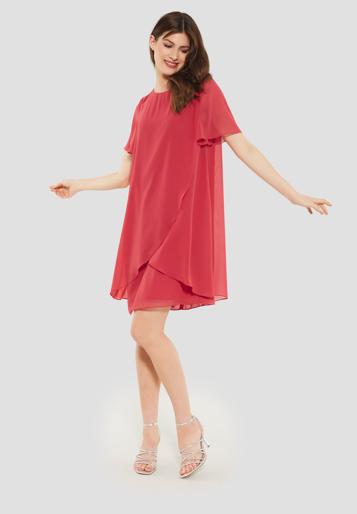 Curve / Cocktailkleid aus nachhaltigen Chiffon