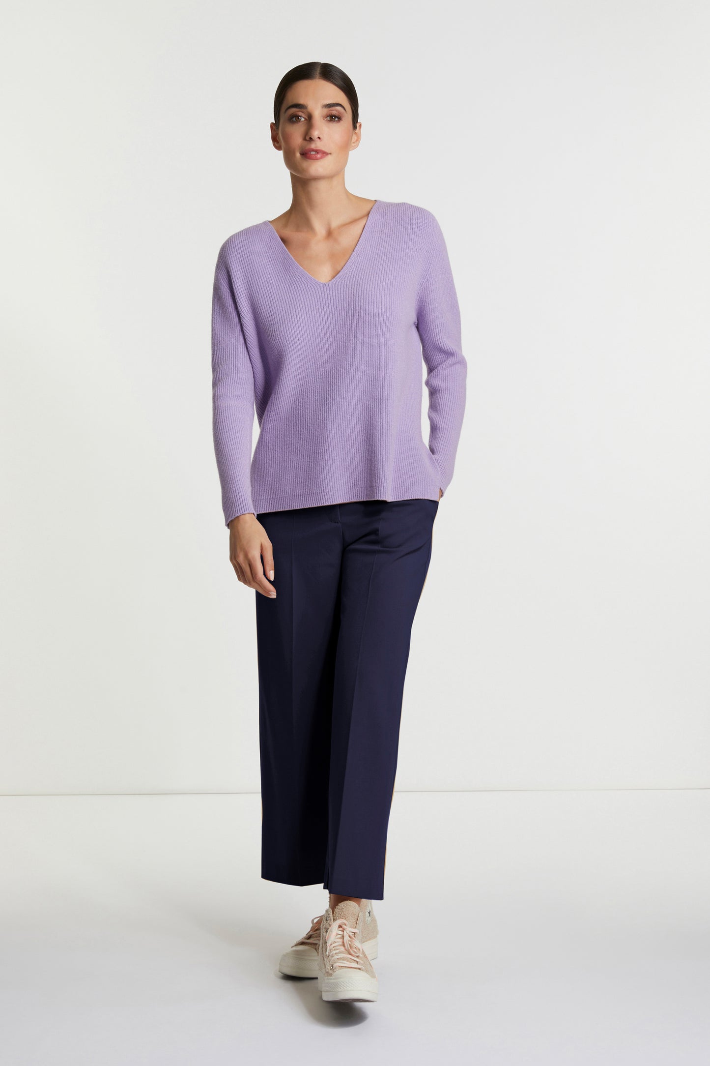 seamless v-neck half cardigan