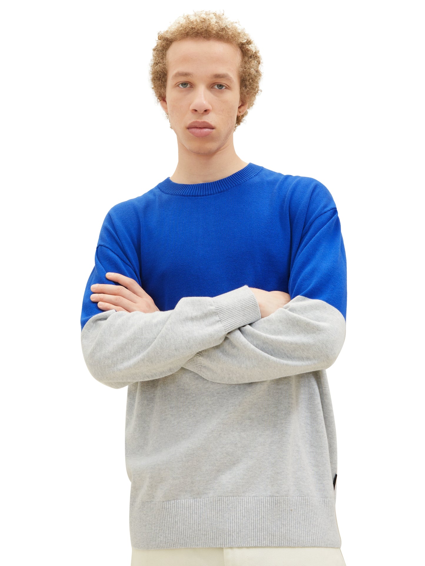 Strickpullover mit Colour Blocking