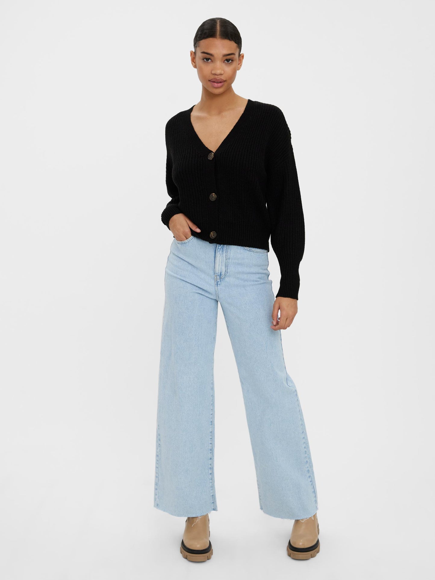VMLEA LS V-NECK CUFF CARDIGAN  NOOS