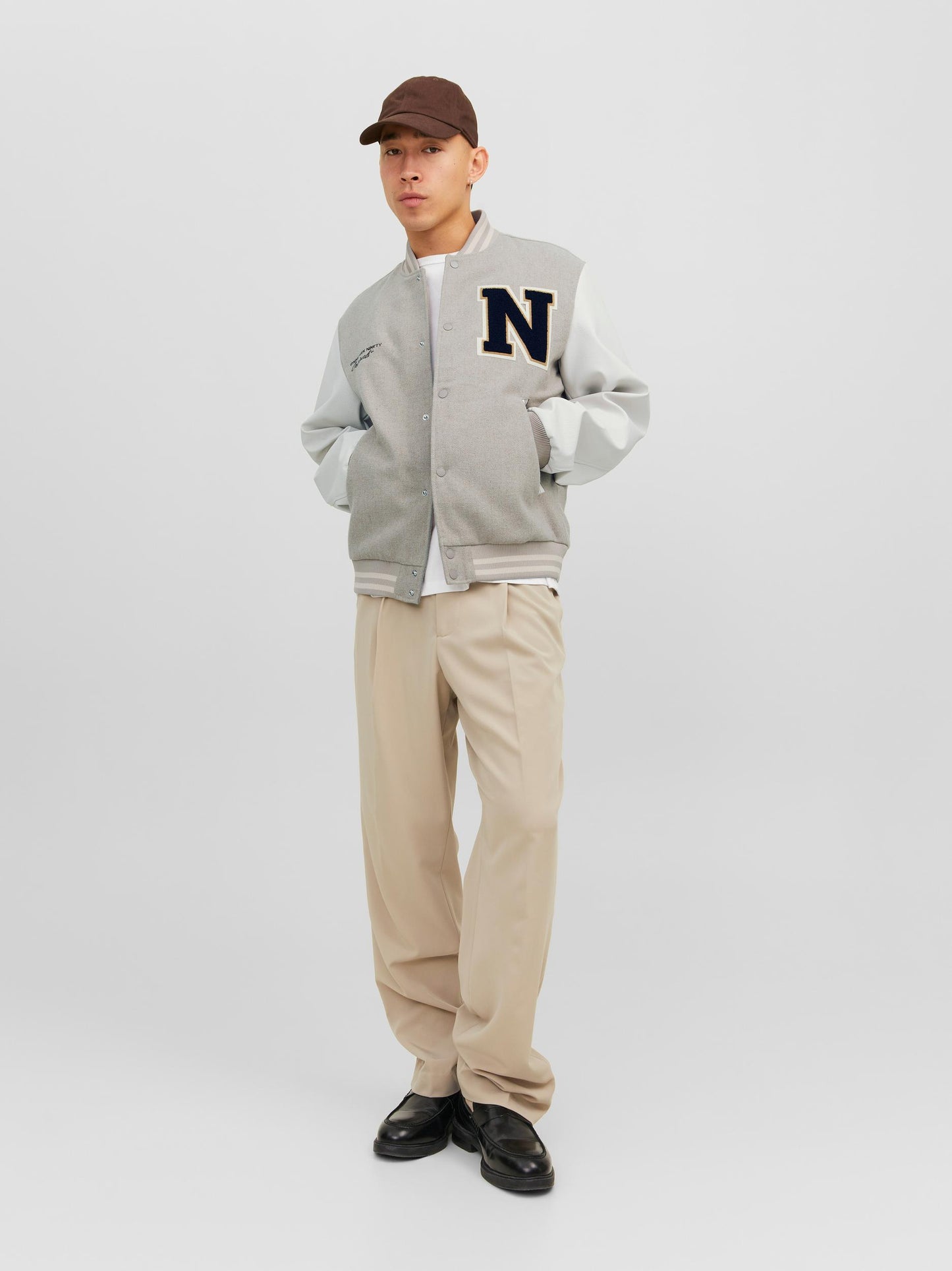 JORCOLLEGE WOOL BLEND BOMBER NOOS